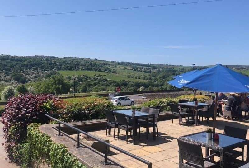 Photo shows The Admiral Rodney pub, overlooking Sheffield's Loxley Valley.