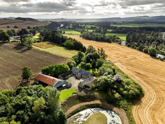 Aerial view of property.