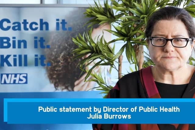 Julia Burrows, Barnsley's Director of Public Health