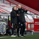 Chris Wilder, the Sheffield United manager, and his assistant Alan Knill: Simon Bellis/Sportimage