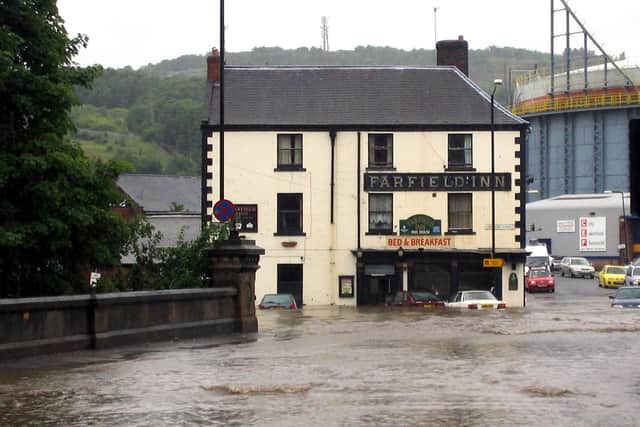 Fairfield Inn during the floods