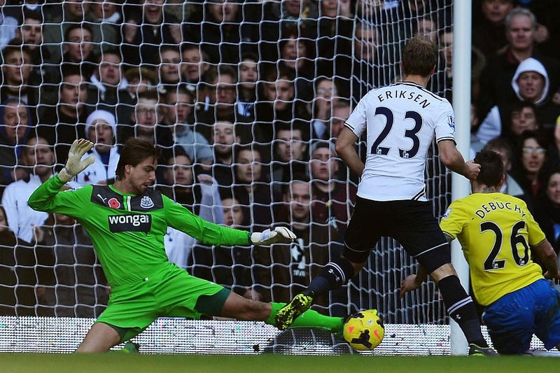 An early Loic Remy goal may have sealed the three-points at White Hart Lane that day, but everyone was talking about the performance of Tim Krul between the posts. The Dutchman made 14 saves, a Premier League record, to keep a clean-sheet. (Photo by Jamie McDonald/Getty Images)
