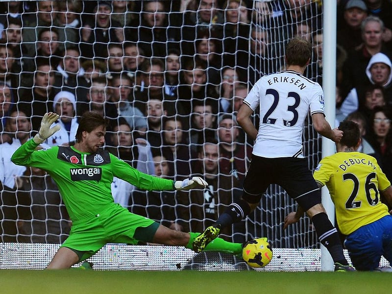 An early Loic Remy goal may have sealed the three-points at White Hart Lane that day, but everyone was talking about the performance of Tim Krul between the posts. The Dutchman made 14 saves, a Premier League record, to keep a clean-sheet. (Photo by Jamie McDonald/Getty Images)
