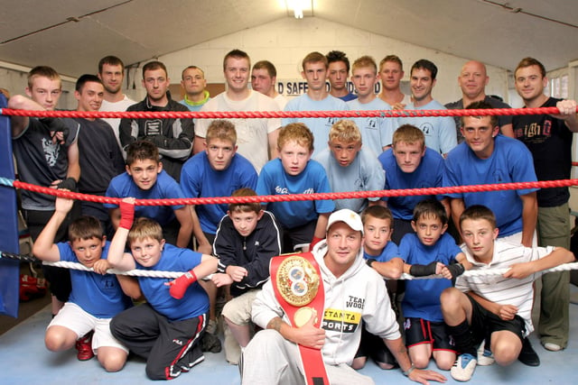 Clinton Woods visits Spire Boxing Club