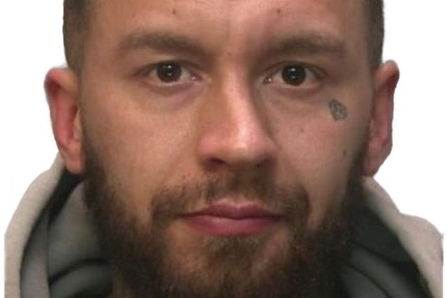 Jack Mayle, from Croydon, south London, is wanted for allegedly selling illegal substances, including class A drug MDMA.  He had a tattooed neck, a diamond tattoo under his left eye and ‘Croydon’ inked on the outside of his left forearm. His left hand is tattooed with the phrase ‘money never sleeps’.
However, it’s thought he may have tried to alter his appearance.