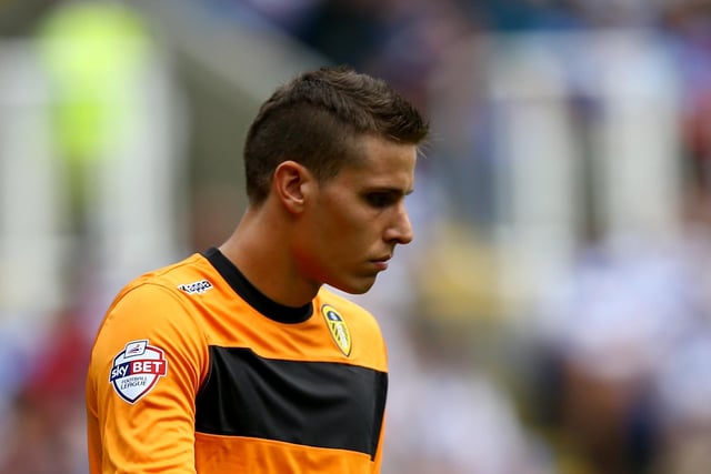 Marco Silvestri during the Sky Bet Championship match between Reading and Leeds United at Madejski Stadium on August 16, 2015.