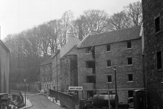 Redevelopment continues in Dean Village in February 1964.