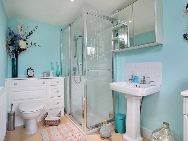 The house has five bathrooms - including a shower room on the ground floor.