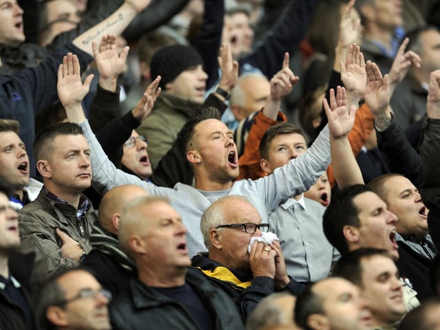 Sheffield Wednesday fans in full voice at Oakwell in 2013