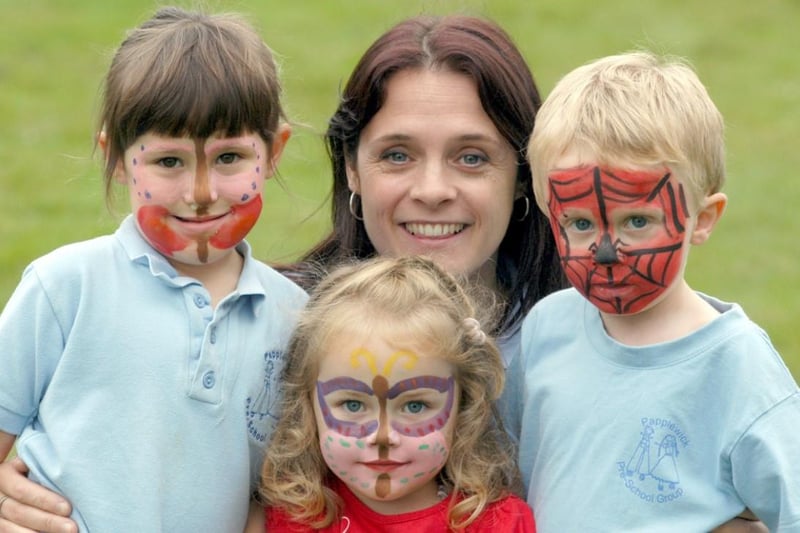 Face painting was definitely popular at this fund-raising event at Papplewick Village Hall