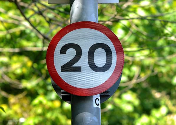 The new speed limit came into effect on October 1.Picture by Simon Hulme