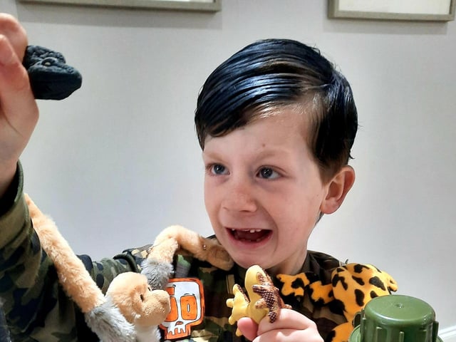Hugo Powell 6 from Waterlooville dressed as Steve Backshall's Deadly 60 for World Book Day