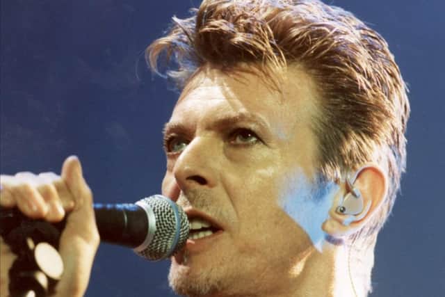 David Bowie at Sheffield Arena in 1995. Picture: Steve Ellis.