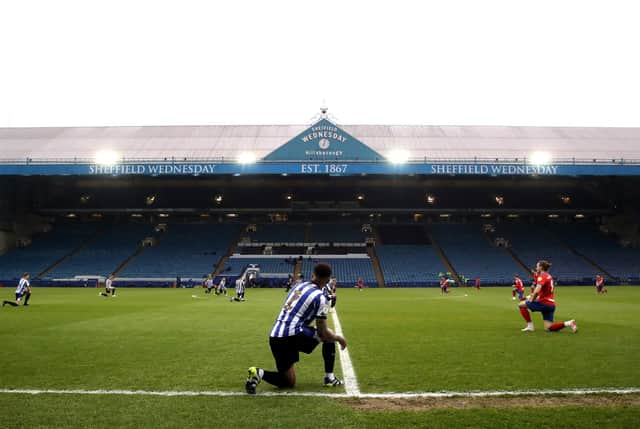 Sheffield Wednesday will not be taking the knee this season. (Photo by Alex Pantling/Getty Images)