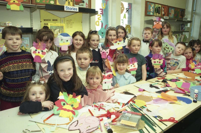 The oriental art of dragon-making took place in Ryhope Library in February 1997 but were you pictured?