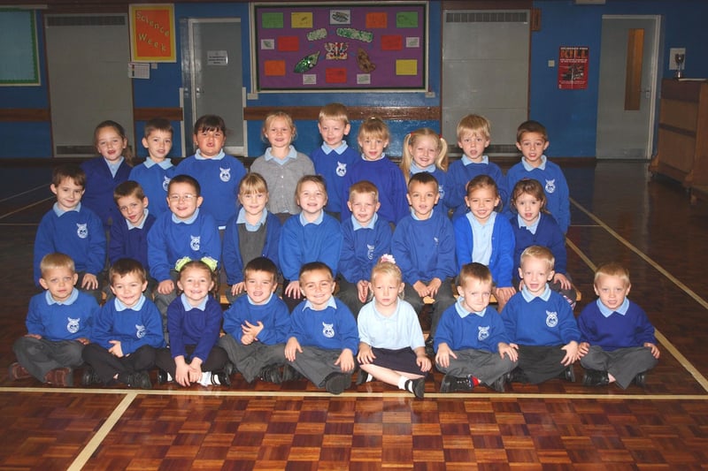 Is there a familiar face in this line-up at South Hylton Primary School?