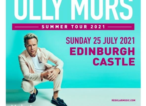 Essex chart sensation Olly Murs returns to the Capital for another massive gig. Edinburgh Castle, Sun 25 Jul, £60.50 / 0131 225 9846