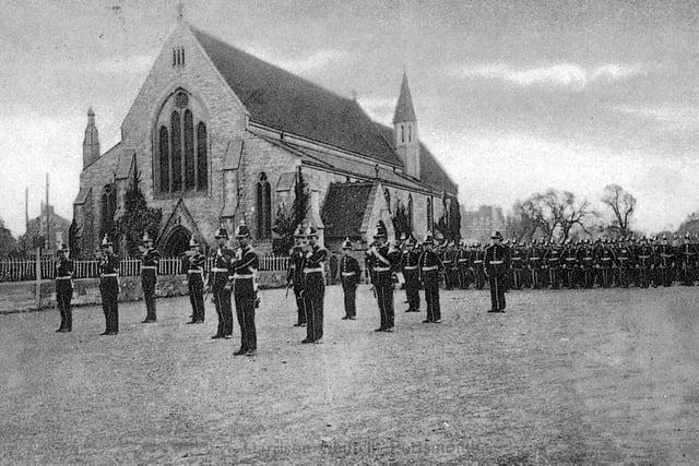 A procession taking place at Royal Garrison Church, Old Portsmouth.