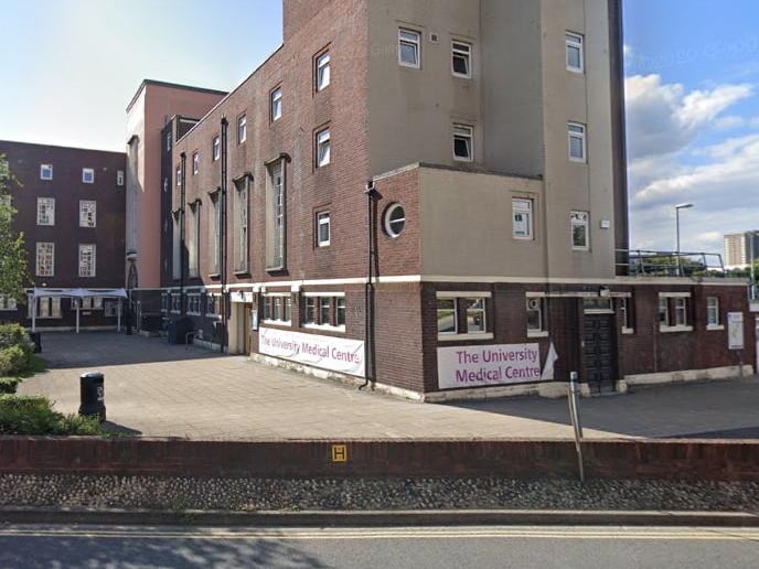 The University Surgery, on St Michael's Road, was rated 86% good and 6% poor by patients.
