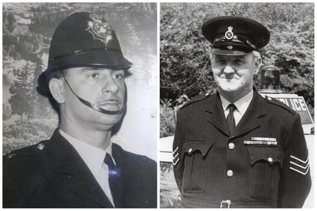 PC Gilbert Robertson and PC Dennis Hastings have been honoured with posthumous bravery awards more than 60 years after they put their lives on the line to save others.