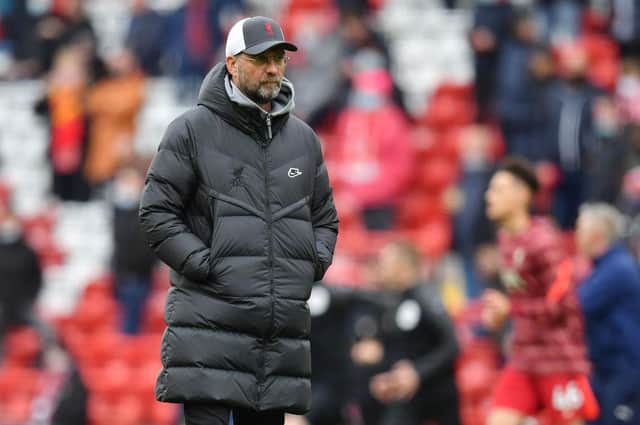Jurgen Klopp, Manager of Liverpool. (Photo by Paul Ellis - Pool/Getty Images)