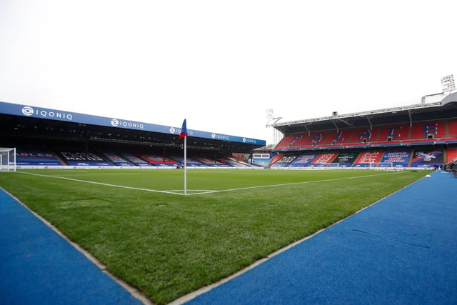 Selhurst Park capacity: 26,074 - One metre adjusted capacity, lower limit: 7,090