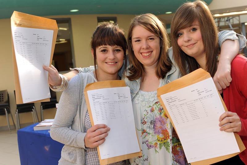 From left is Stacey Reed, 18, Hannah Roberts, 18 and Sarah Bennett, 18.  All former Valley Comprehensive School pupils