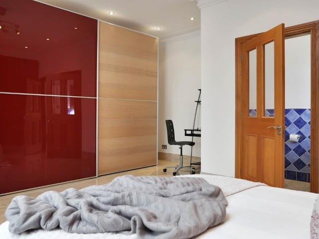 This fitted wardrobe in the third bedroom is just one example of how well presented and designed the Linby property is. Immaculate finish too.