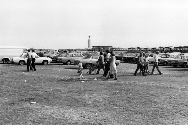 Vehicles parked on Southsea Common in years gone by.