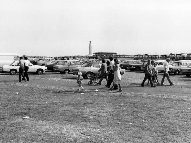 Vehicles parked on Southsea Common in years gone by.