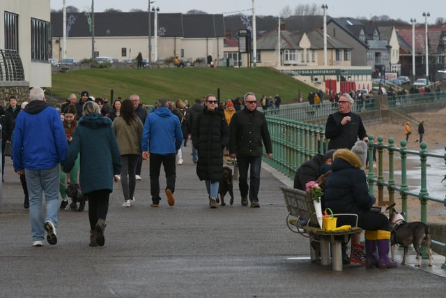 Many people decided to have a trip to Seaburn on New Year's Eve.