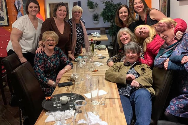 Last normal picture sent in by - Nadine Dawn Louise
17 May
With some of my choir at La Cucina restaurant in Derby. We were going to see ‘Military Wives’ at Quad. Remember cinemas?