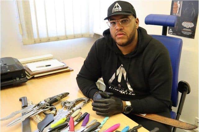 Anthony Olaseinde, 34, has been actively fighting against knife crime for four years and previously fundraised for weapons amnesty bins in the city.