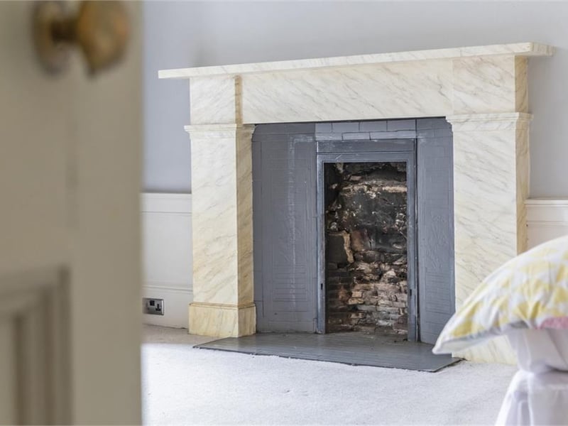 Bedroom 2 fireplace.