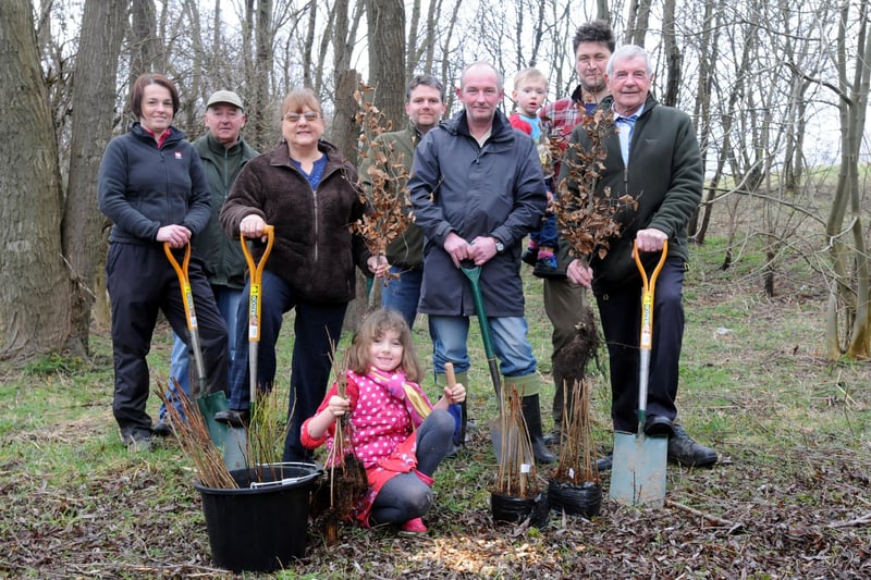 Volunteers help plant trees at Jarrow's Jubilee Wood in 2013. Were you pictured?