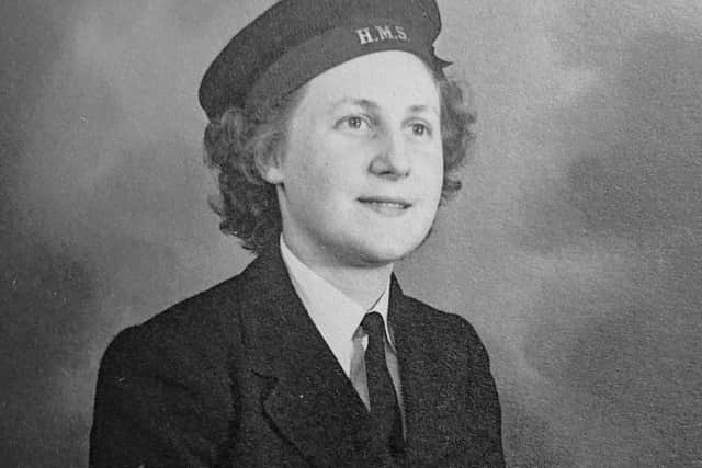 Pam Norton in the WRNS.