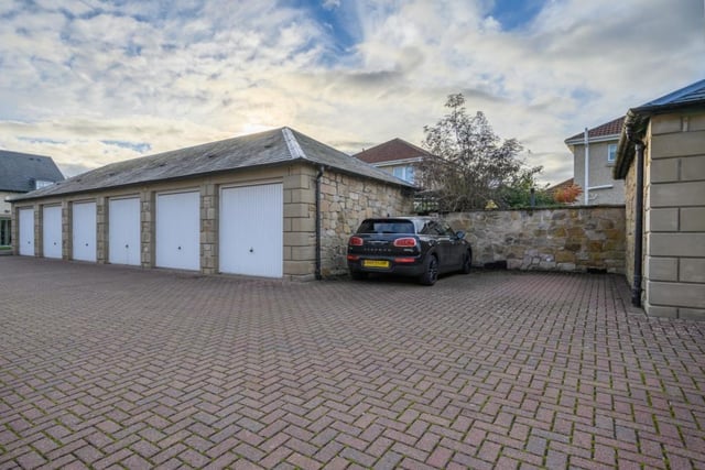 The flat comes with a garage and allocated parking space.