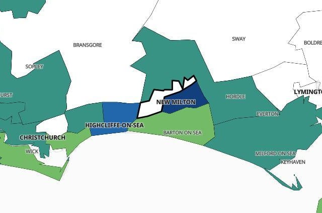 There were fewer than three cases in New Milton West in the seven days to November 23.