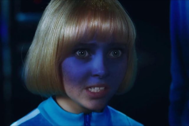Transform into the bubblegum-eating Violet Beauregarde from Roald Dahl’s Charlie and the Chocolate Factory by dusting purple eye shadow or face paint over your nose and slightly towards your cheeks. Add a cropped blonde wig, if you have one, and start chewing some gum.