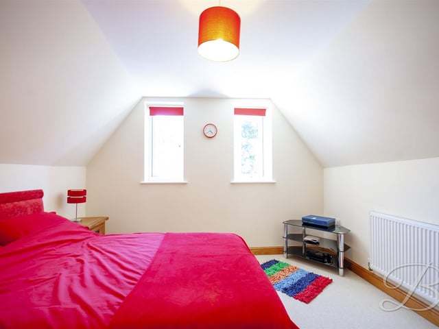 Bedroom two, one of three bedrooms on the first floor.