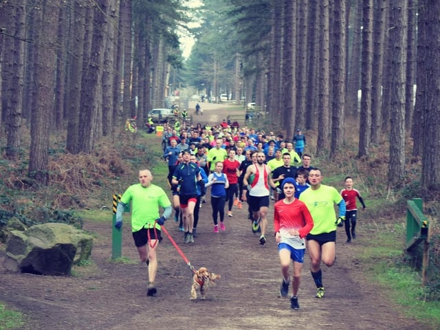 What a sight as dozens of runners follow the tree-lined course, with its stone paths and trail paths, at Sherwood Pines Forest Park at Kings Clipstone. Runners have to register only once providing they take along a scannable copy of their barcode on subsequent outings. The average finishing time here is just over half an hour, with the course records held by John Beattie and Vikki Hubbard.
