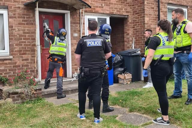 A house was raided as part of a two-days operation in Lowedges, Batemoor and Jordanthorpe, Sheffield