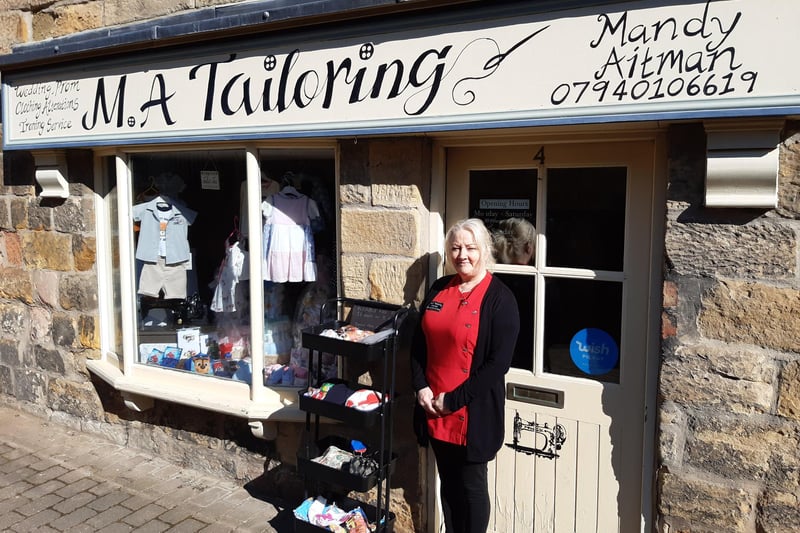 Mandy Aitman was delighted - and relieved - to be able to reopen her tailoring shop.