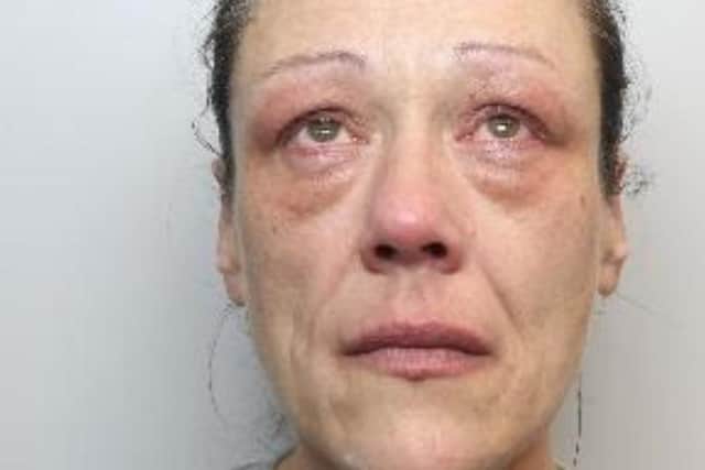 Pictured is Jeanette Esberger, aged 47, of of Hartington Drive, Barnsley, who has been sentenced at Sheffield Crown Court to 36 months of custody after she pleaded guilty to two counts of offering to supply class A drugs relating to Fentanyl and cocaine from June, 2018.