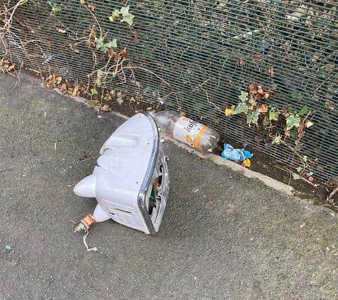 The rubbish is being dumped near Owler Brook Primary School