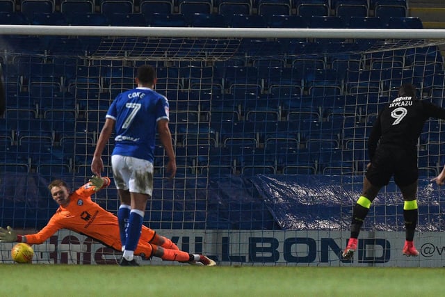 Aaron Ramsdale is beaten by Uche Ikpeazu's penalty. Ramsdale, who is an admirer of keeper Ben Foster, was named Sheffield United Player of the Year and Young Player of the Year in the 2020/21 season.
