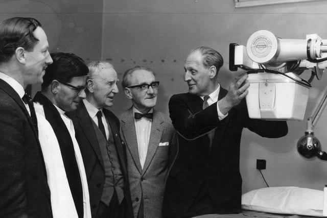 The opening of the new X-ray department at Ingham Infirmary in 1962. Recognise anyone in the picture?