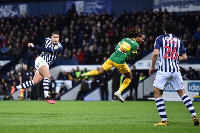 West Brom skipper Jake Livermore has set himself of scoring more goals when football finally resumes, having netted just seven since joining the club back in 2017. (Express & Star). (Photo by Nathan Stirk/Getty Images)