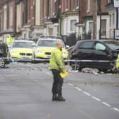 The scene of a horrific collision in Darnall, Sheffield, which claimed four lives in 2018