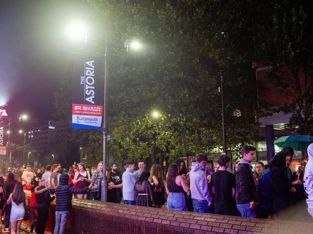 Freshers in queue for The Astoria.